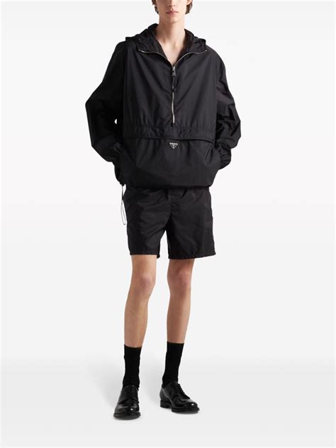 prada black swim shorts|Prada triangle.